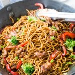 Grilled Lemon & Herb Chicken Strips with Veg Noodles