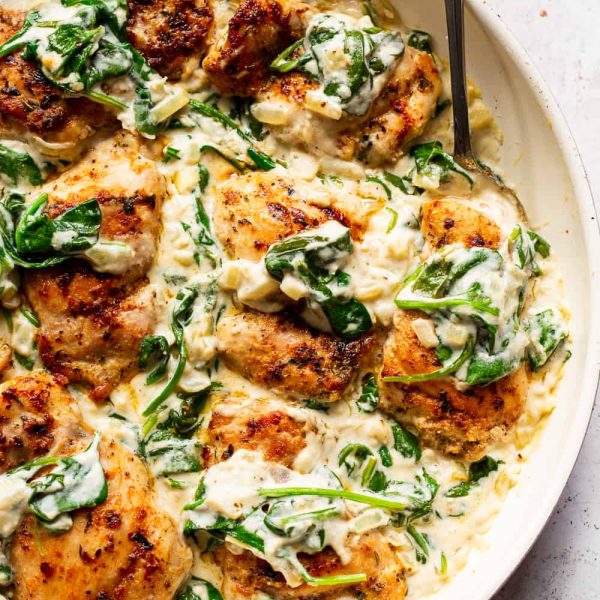 Creamed Chicken Spinach